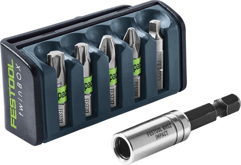 Festool 5 Piece Impact Bit Cassette with Magnetic Bit Holder