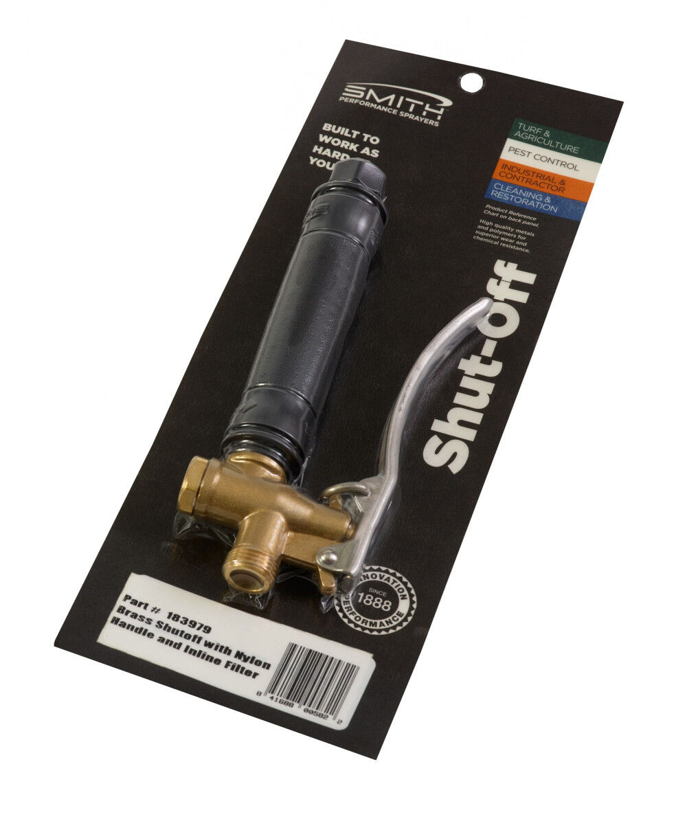 Smith Performance Sprayers Professional Brass Shut-Off with Nylon Handle & Inline Filter