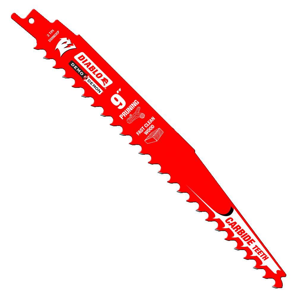 Diablo Tools 9in Carbide Tipped Pruning and Clean Wood Blade (3 pk)