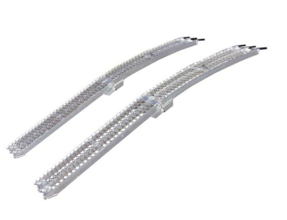 Yutrax Pair XL Portable Aluminum Folding Arch Ramp with Mash Top