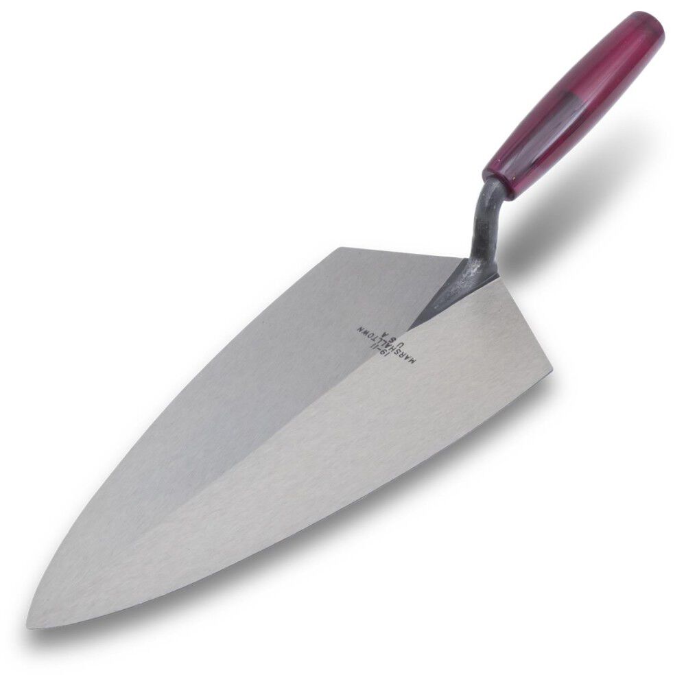 Marshalltown 12 Inch x 6 Inch Steel Blade Brick Trowel with Plastic Handle