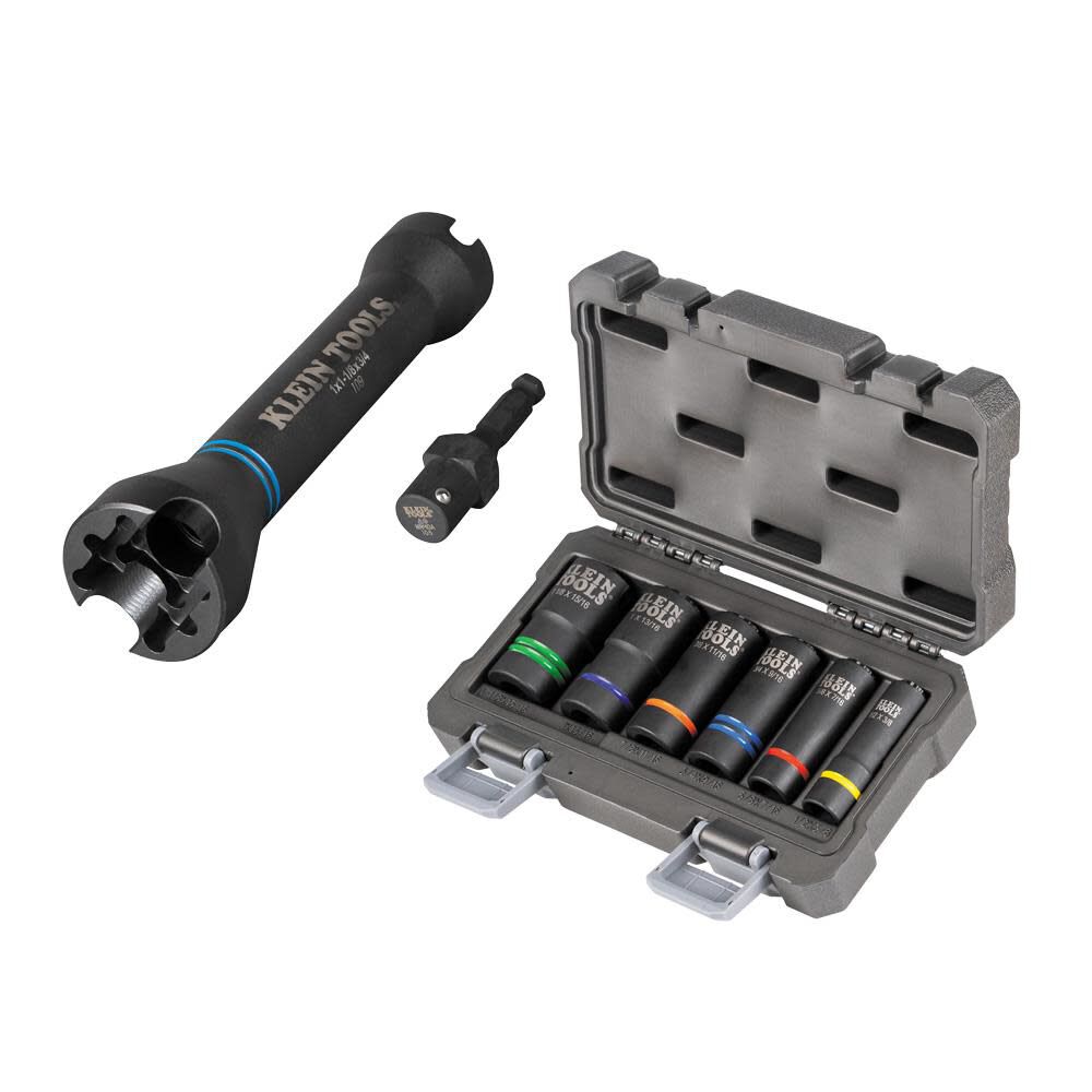 Klein Tools 5-in-1 Impact Socket Set 8 Pieces
