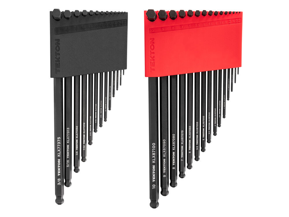 Tekton Short Arm Ball End Hex L-Key Set (28 Piece 0.050-3/8 in, 1.3-10 mm)