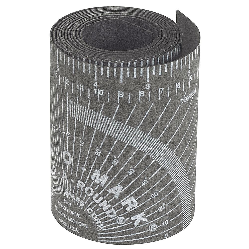 Jackson Safety Flexible Wrap-A-Round Pipe Marking Tool 4 In. to 12 In. Pipe Diameter Black XL