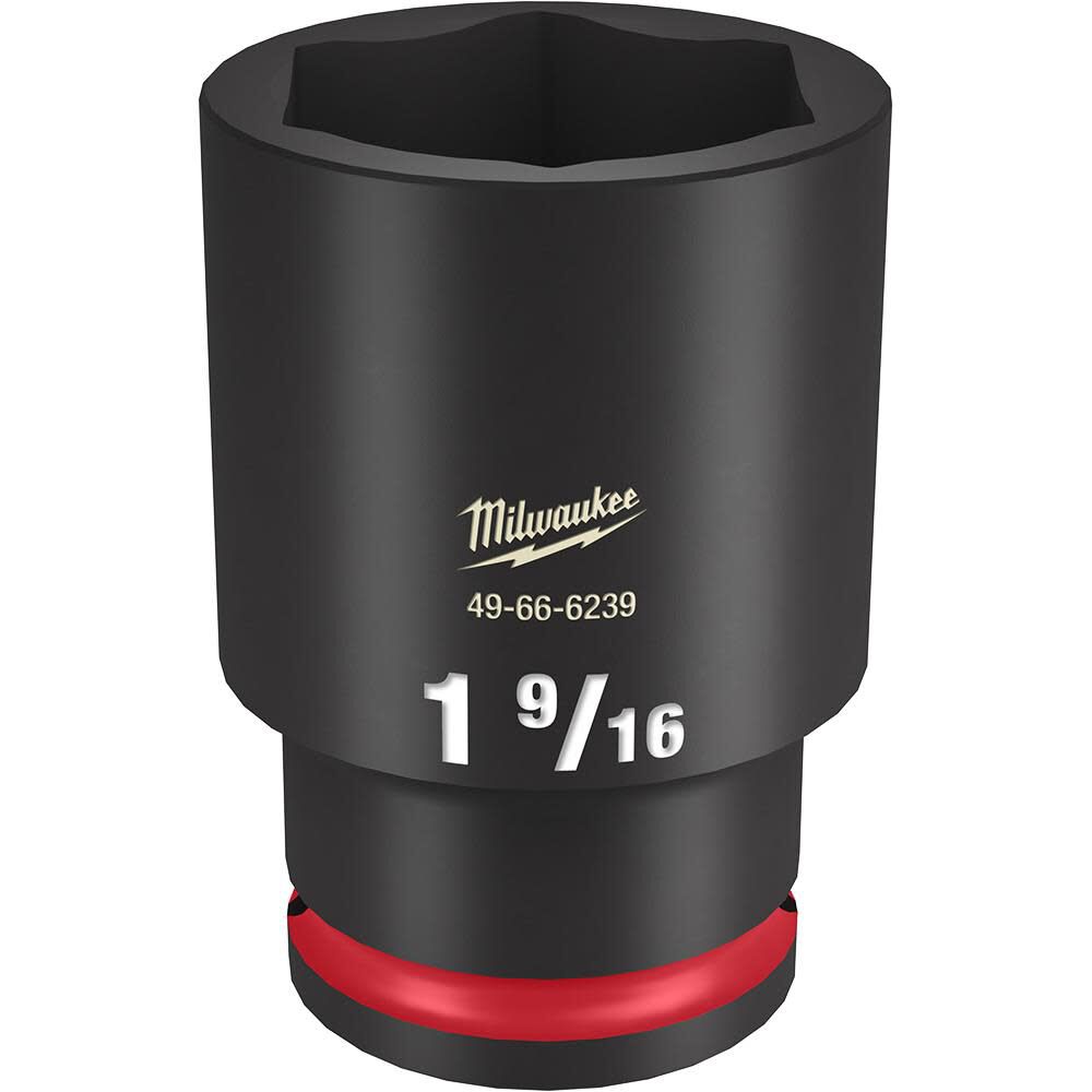 Milwaukee Impact Socket 1/2in Drive 1 9/16in Deep 6 Point