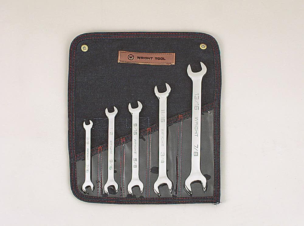 Wright Tool 5 pc. Open End Wrenches 3/8 In. to 7/8 In.