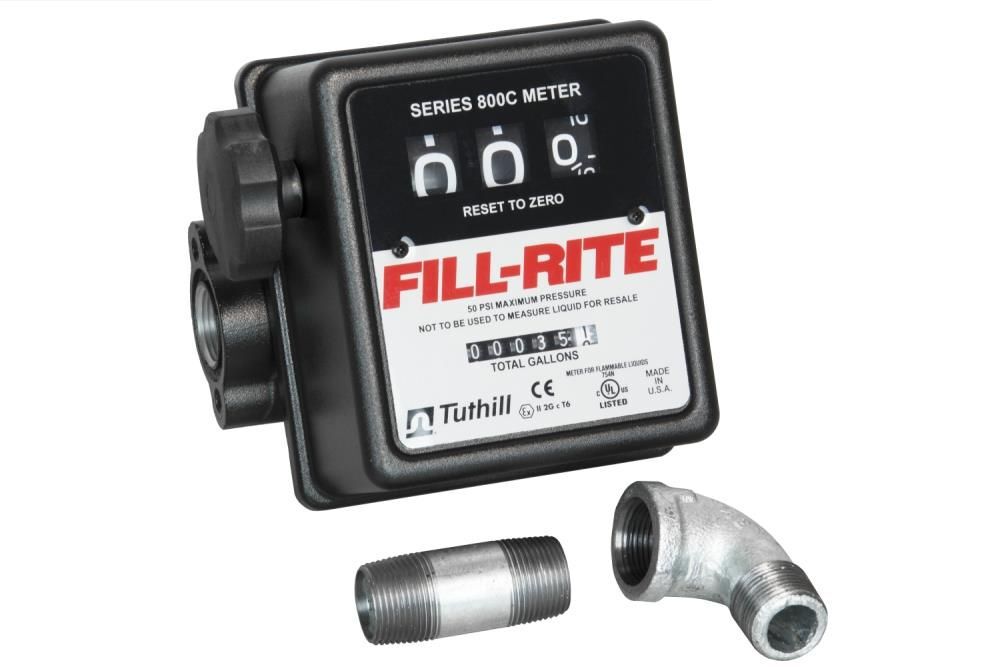 Fill-Rite 3/4 In. 3-Wheel Mechanical Meter