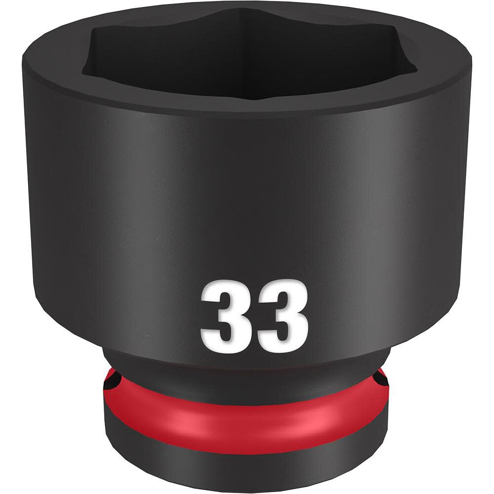 Milwaukee Impact Socket 1/2in Drive 33mm Standard 6 Point