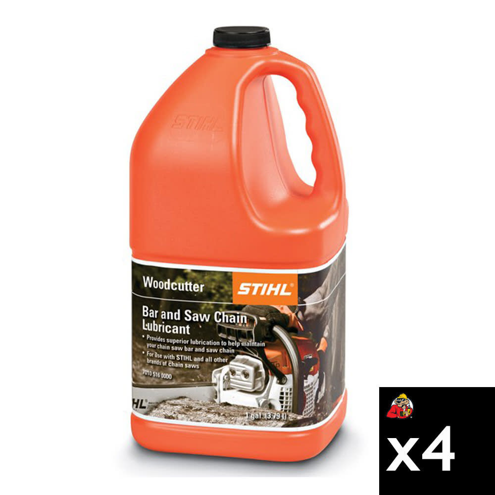 Stihl Woodcutter Bar & Chain Oil, Gallon, Case of 4