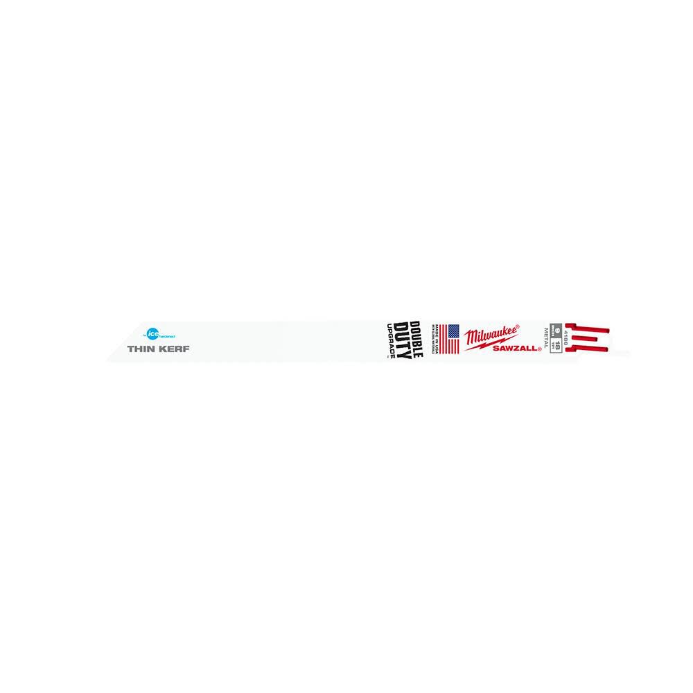 Milwaukee 9 in. 18 TPI Thin Kerf SAWZALL Blades (50 Pack)