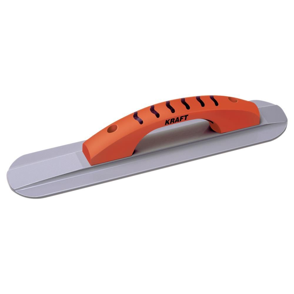 Kraft Tool Co 20 In. x 3-1/4 In. Round End Magnesium Hand Float with ProForm Handle