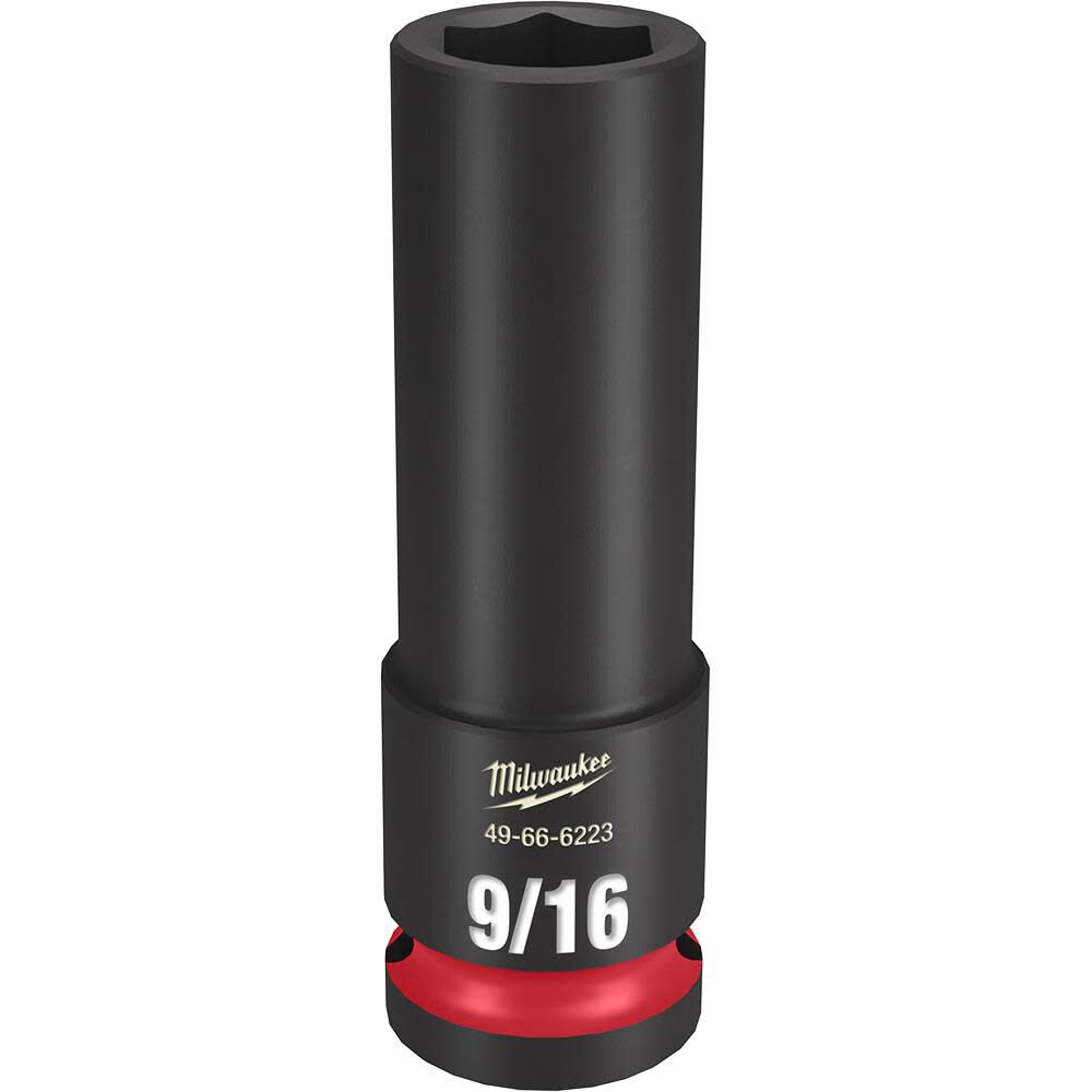 Milwaukee SHOCKWAVE Impact Duty Socket 1/2in Drive 9/16in Deep 6 Point