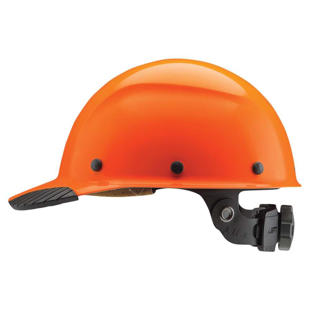 Lift Safety Hard Hat DAX Orange Fiber Resin Cap Style