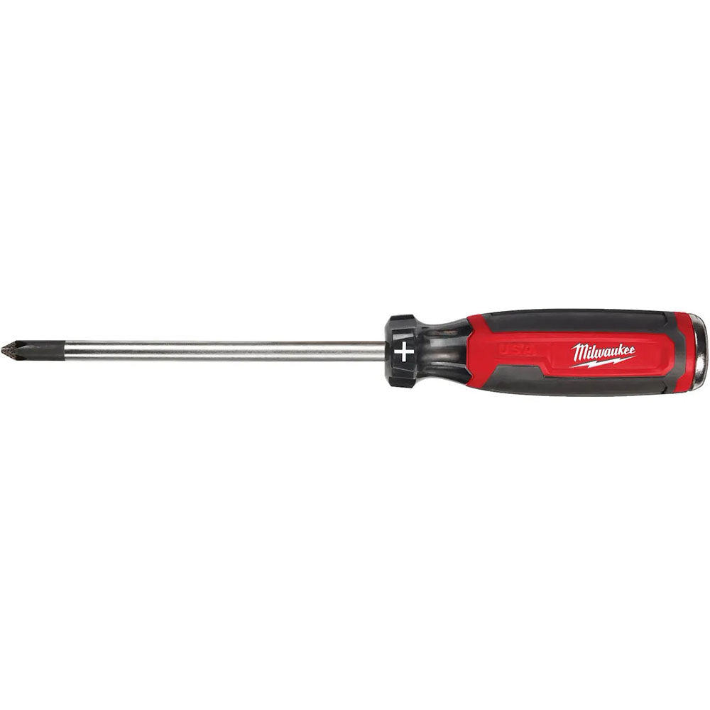Milwaukee #2 Phillips 6 Inch Cushion Grip Demolition Screwdriver