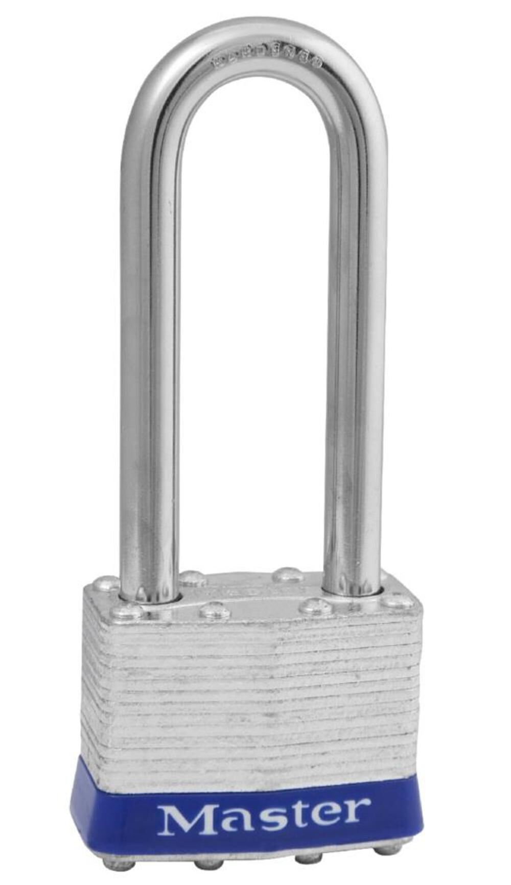 Master Lock 1-3/4 in (44mm) Wide Laminated Steel Pin Tumbler Padlock with 2-1/2 in (64mm) Shackle Universal Pin – 1UPLJ
