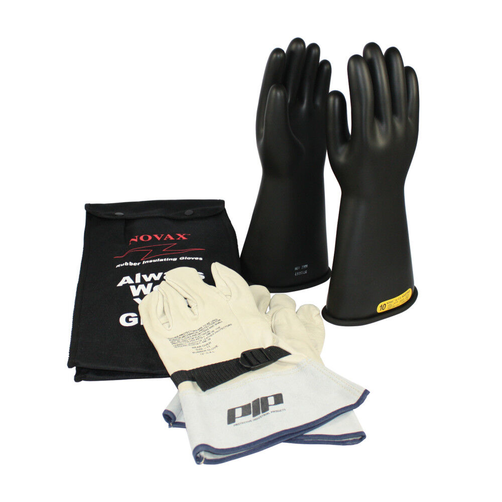 Protective Industrial Products Class 2 Electrical Gloves and Glove Bag Safety Kit Size 10