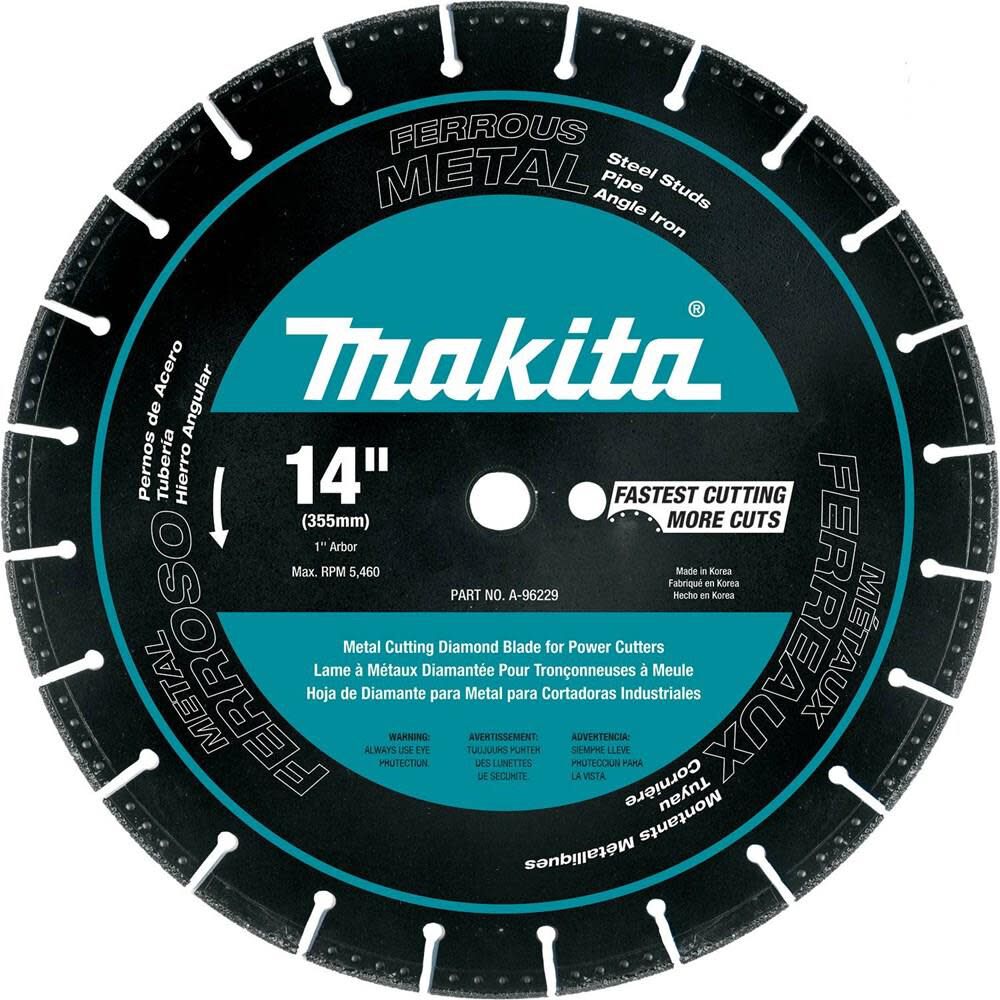 Makita 14 Inch Segmented Rim Diamond Blade for Steel and Ductile Iron