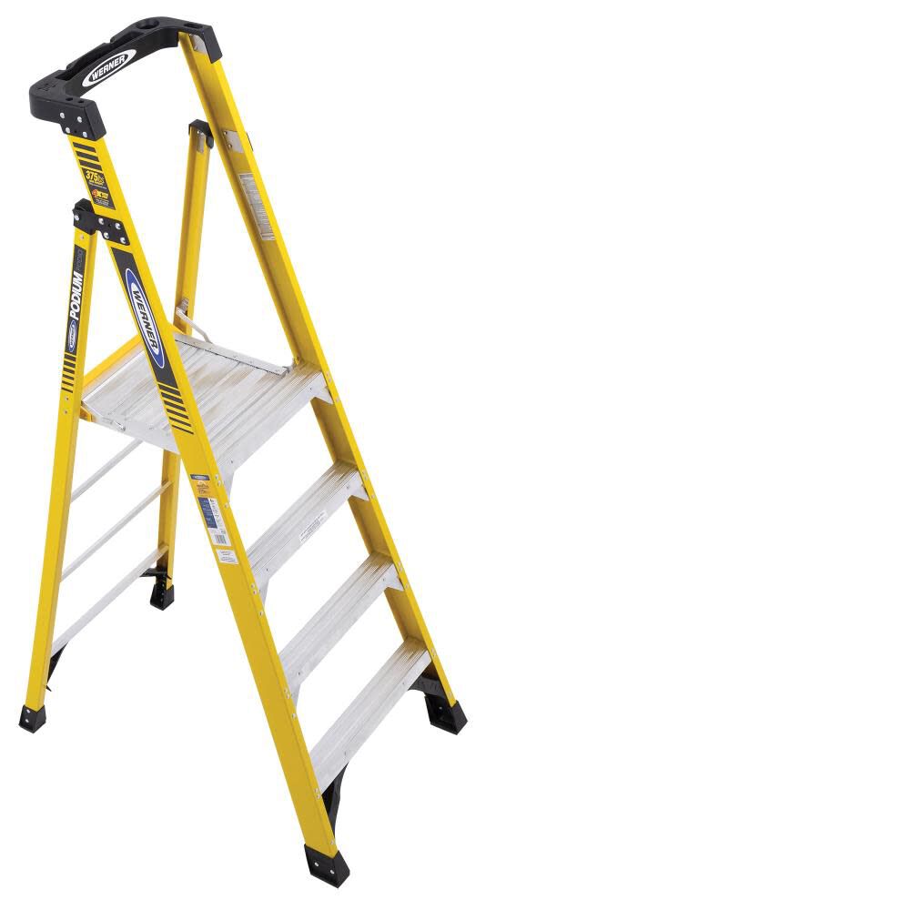 Werner Podium 4-ft Fiberglass 375-lb Type IAA Step Ladder