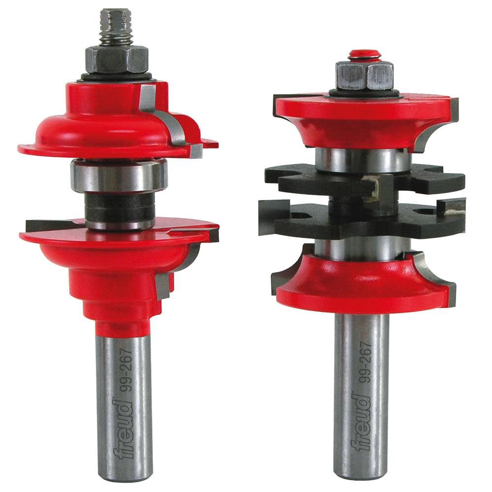 Freud 1-7/8 In. (Dia.) Entry & Interior Door Router Bit System with 1/2 In. Shank