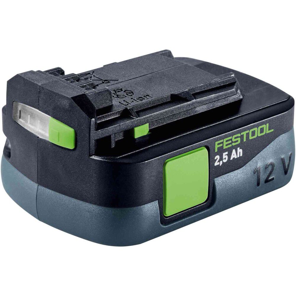Festool BP12 12V 2.5Ah Lithium Ion Power Tool Battery Pack with Fuel Indicator