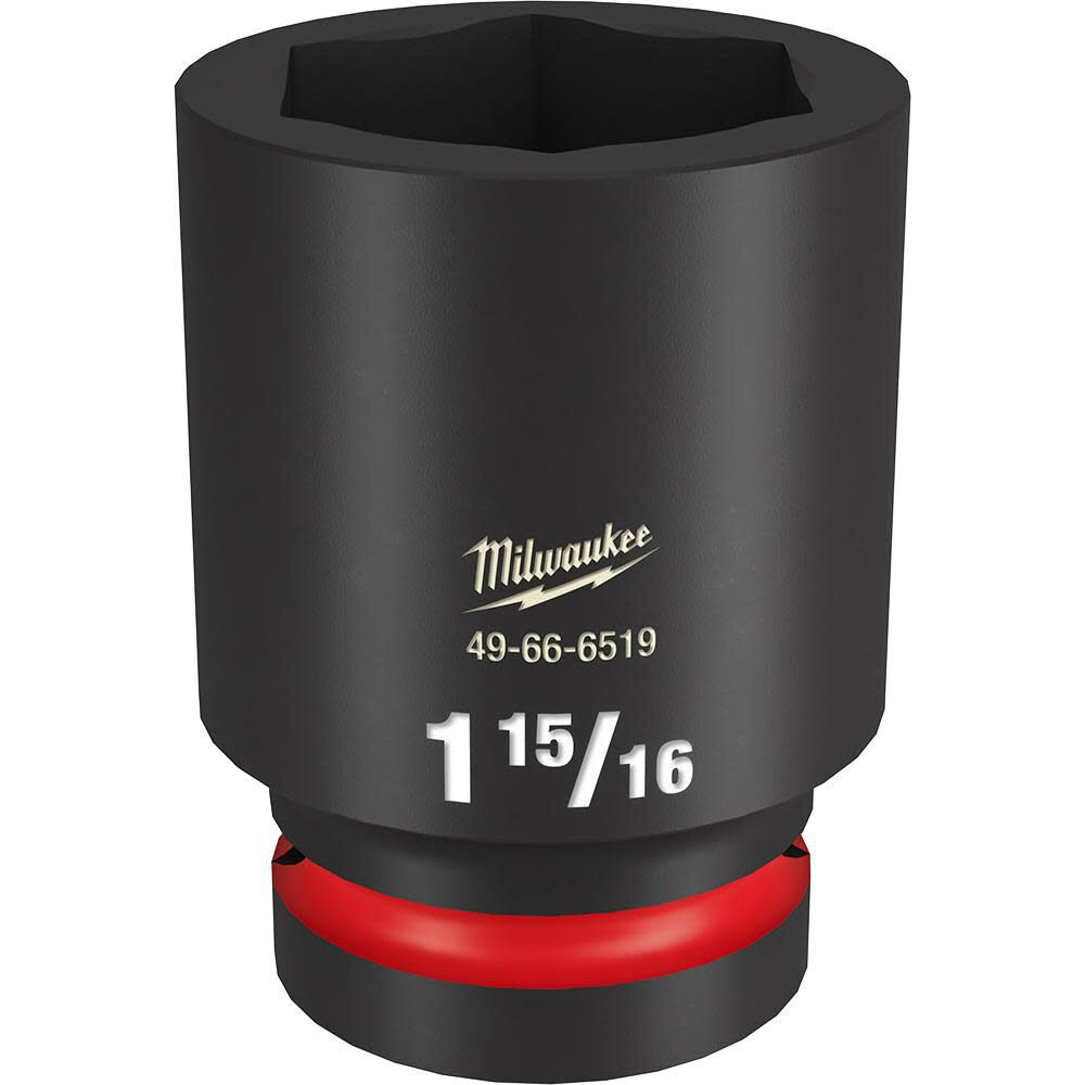 Milwaukee Impact Socket 1in Drive 1 15/16in Deep 6 Point