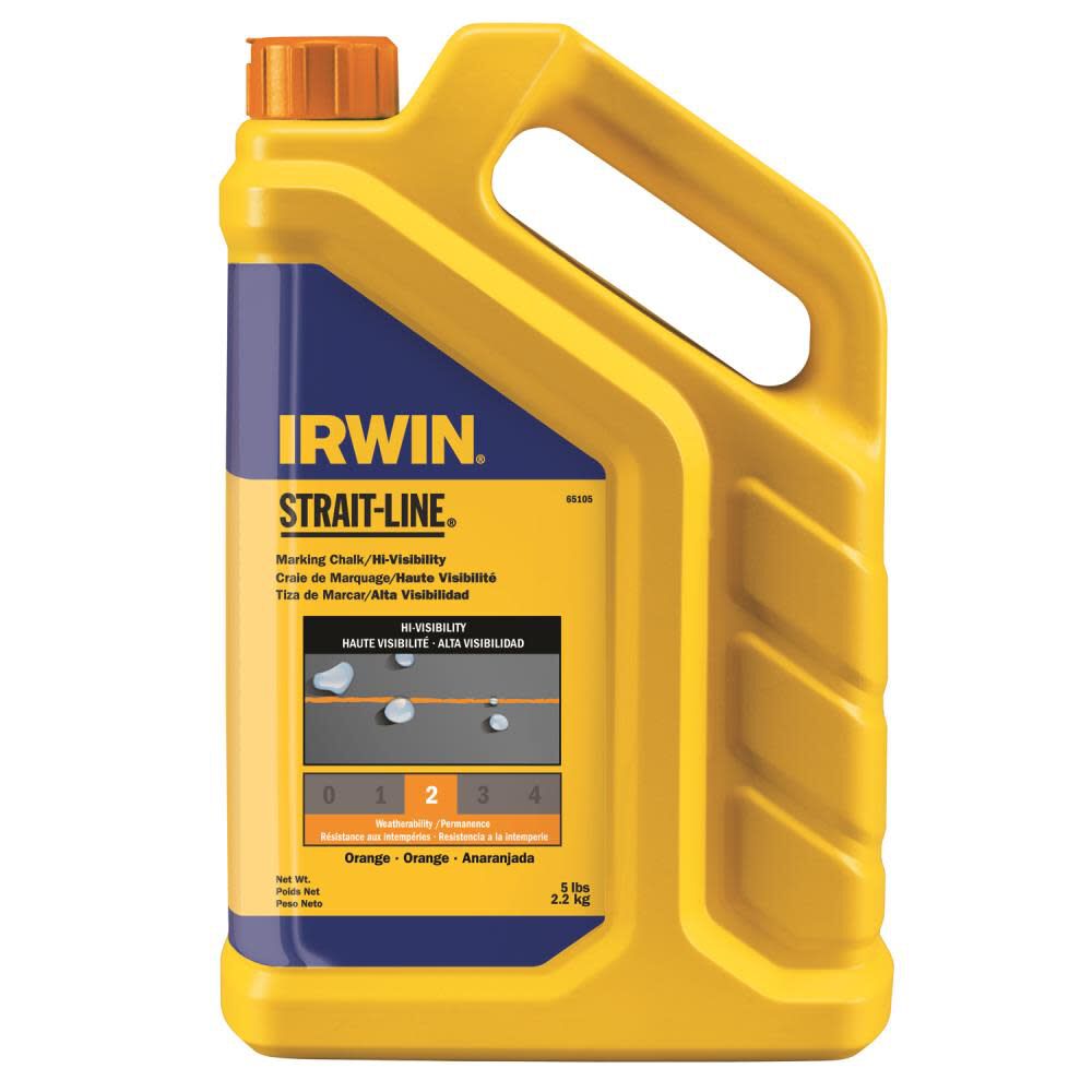 Irwin 5 lb Orange Chalk Hi-Vis