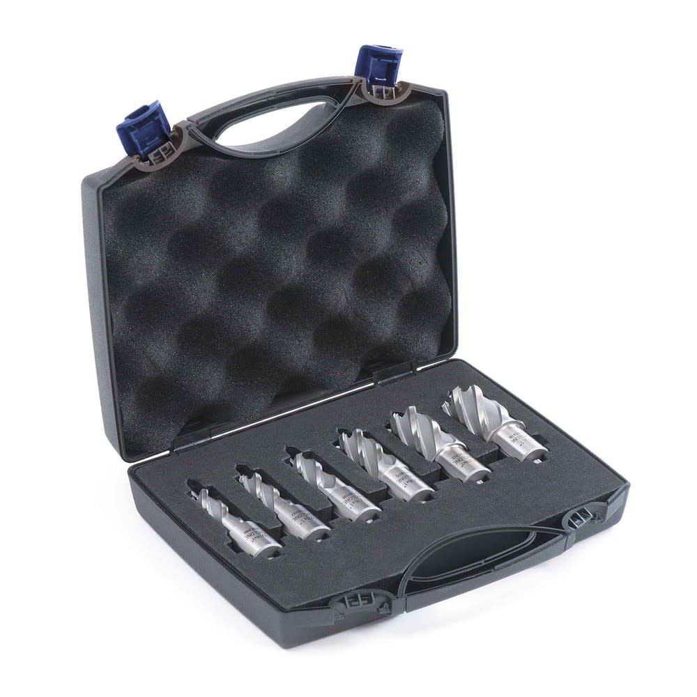 Evolution Power Tools 1in Depth Annular HSS Mag Drill Cutter Set 6pc