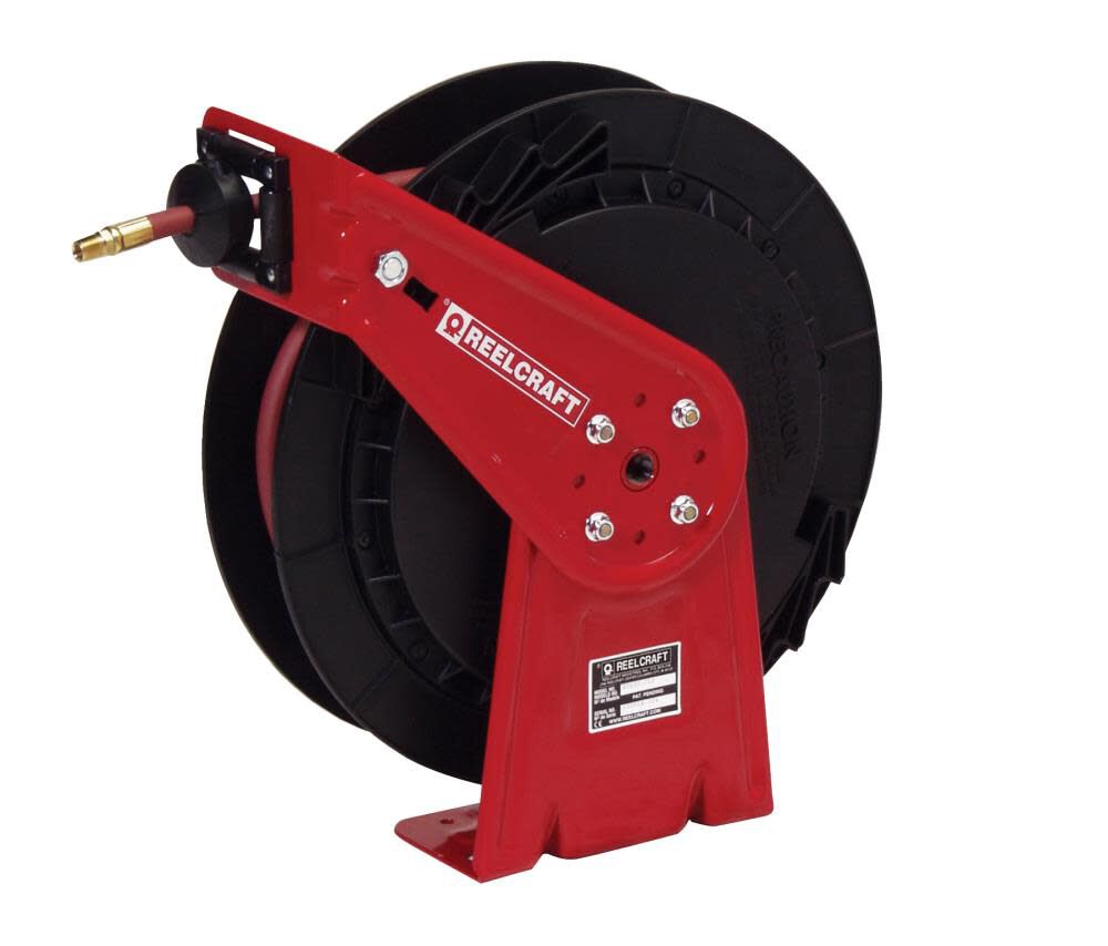 Reelcraft Spring Retractable Hose Reel – 1/2 In. x 35 Ft. 300 PSI with Hose