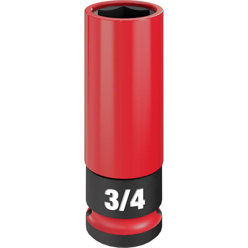 Milwaukee SHOCKWAVE Impact Duty Socket 1/2 Drive 3/4in SAE Lug Nut Wheel