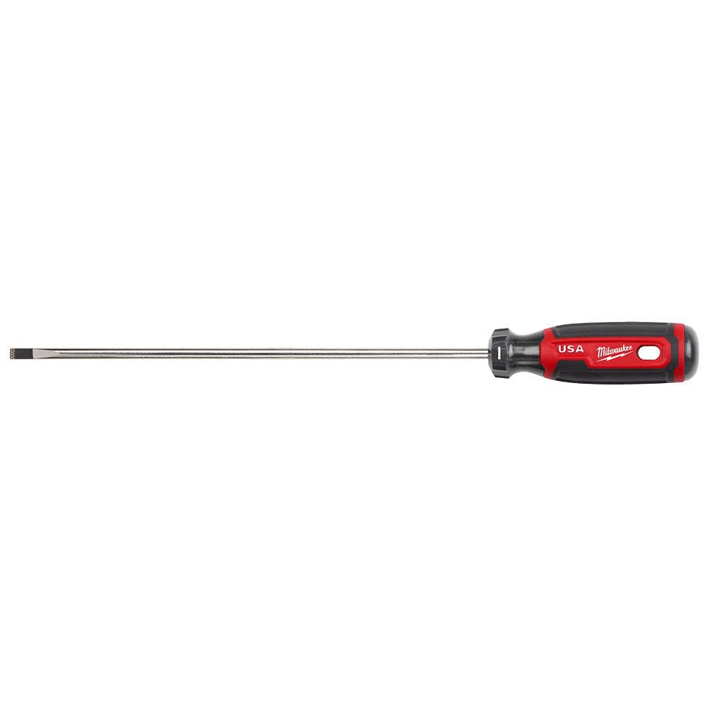 Milwaukee 1/4inch Cabinet 10inch Cushion Grip Screwdriver (USA)