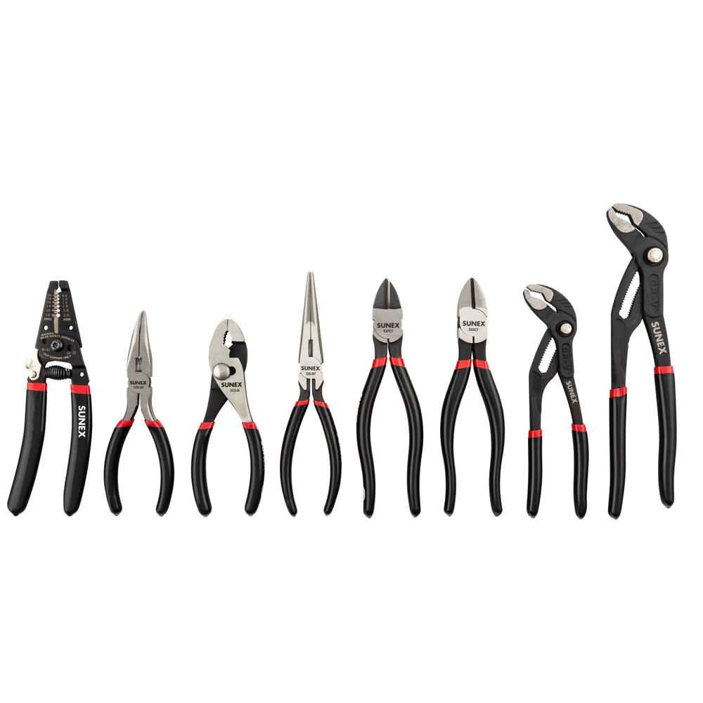 Sunex Pliers Set In EVA Foam Storage Tray 8 Pieces