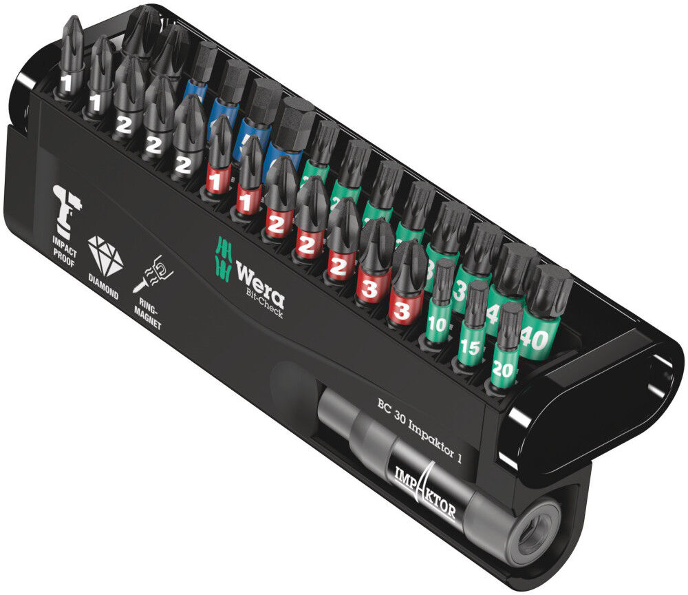 Wera Tools Bit-Check 30 Impaktor 1 Bit Assortment 30pc