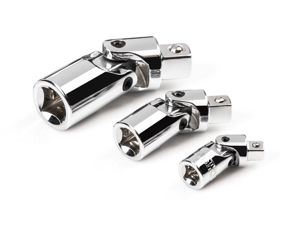 Tekton 1/4, 3/8, 1/2 Inch Drive Universal Joint Set (3-Piece)