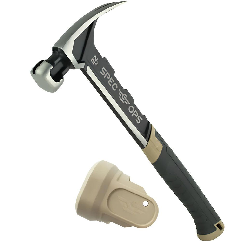 Spec Ops 22 oz Smooth Face Framing Hammer with Soft Mallet Cap