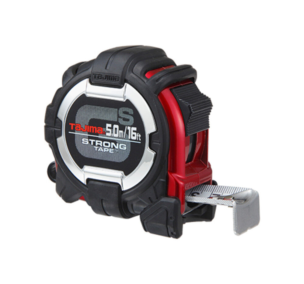 Tajima GS LOCK Measuring Tape 16′ x 1in with Compatible Clip