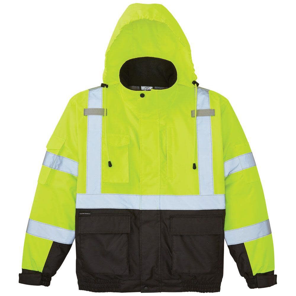 Klein Tools High-Visibility Bomber Jacket XL