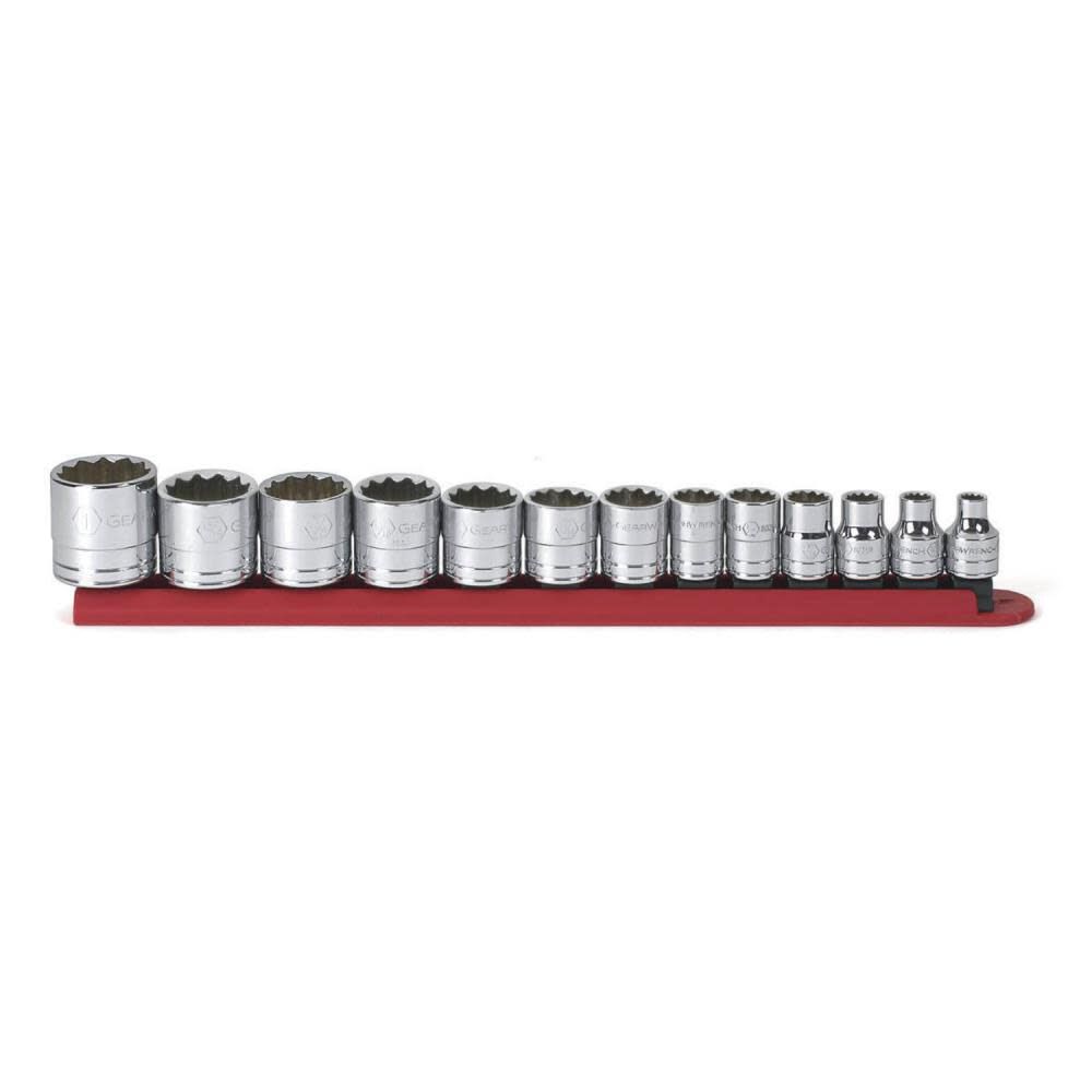 GEARWRENCH 3/8in Drive 12 Point Standard SAE Socket Set 13pc