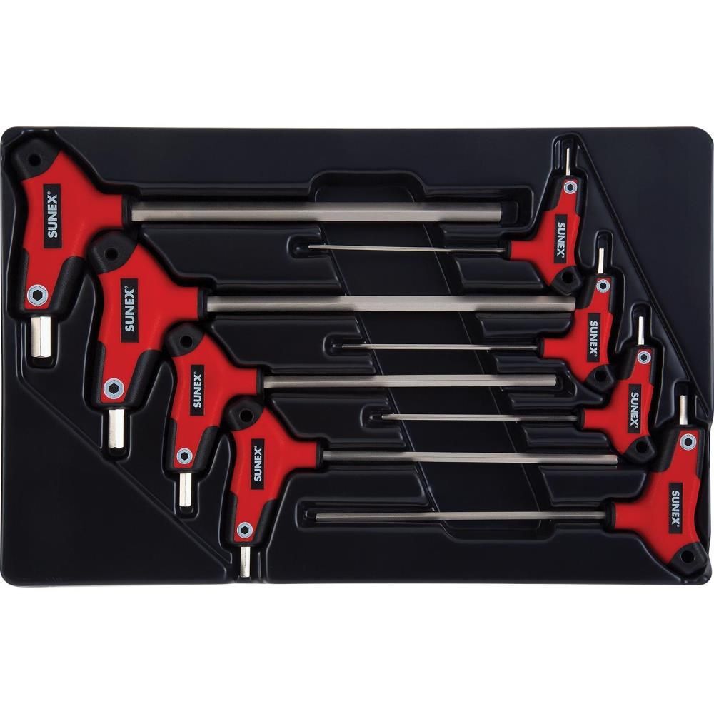 Sunex T Handle, Hex, Metric Hex Key Set 8 Piece