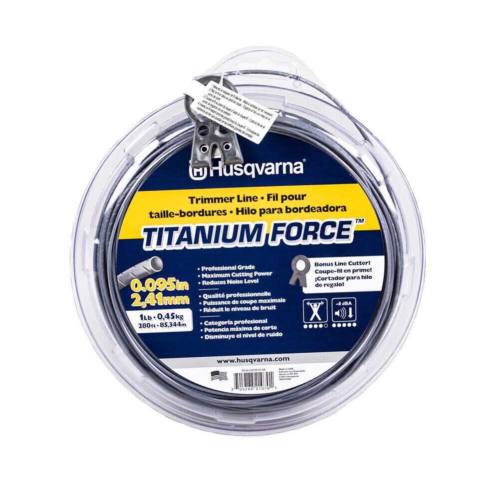 Husqvarna Titanium Force Trimmer Line .95 in x 200 ft