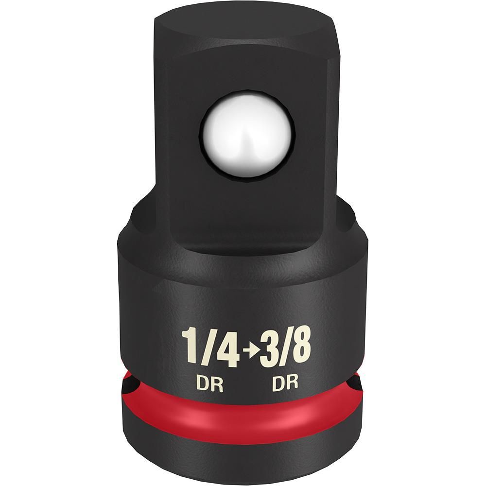 Milwaukee SHOCKWAVE Impact Duty Adapter 1/4inch Drive to 3/8inch Drive