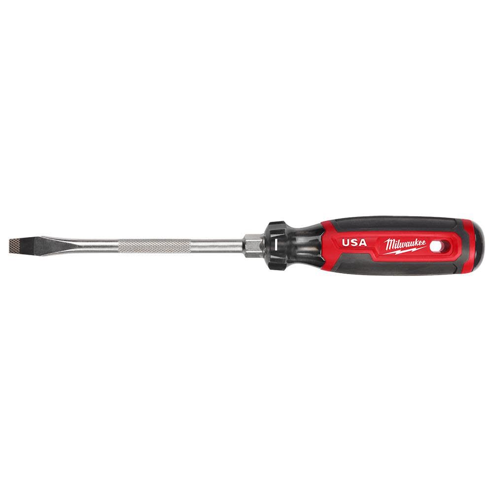 Milwaukee 5/16inch Slotted 6inch Cushion Grip Screwdriver (USA)