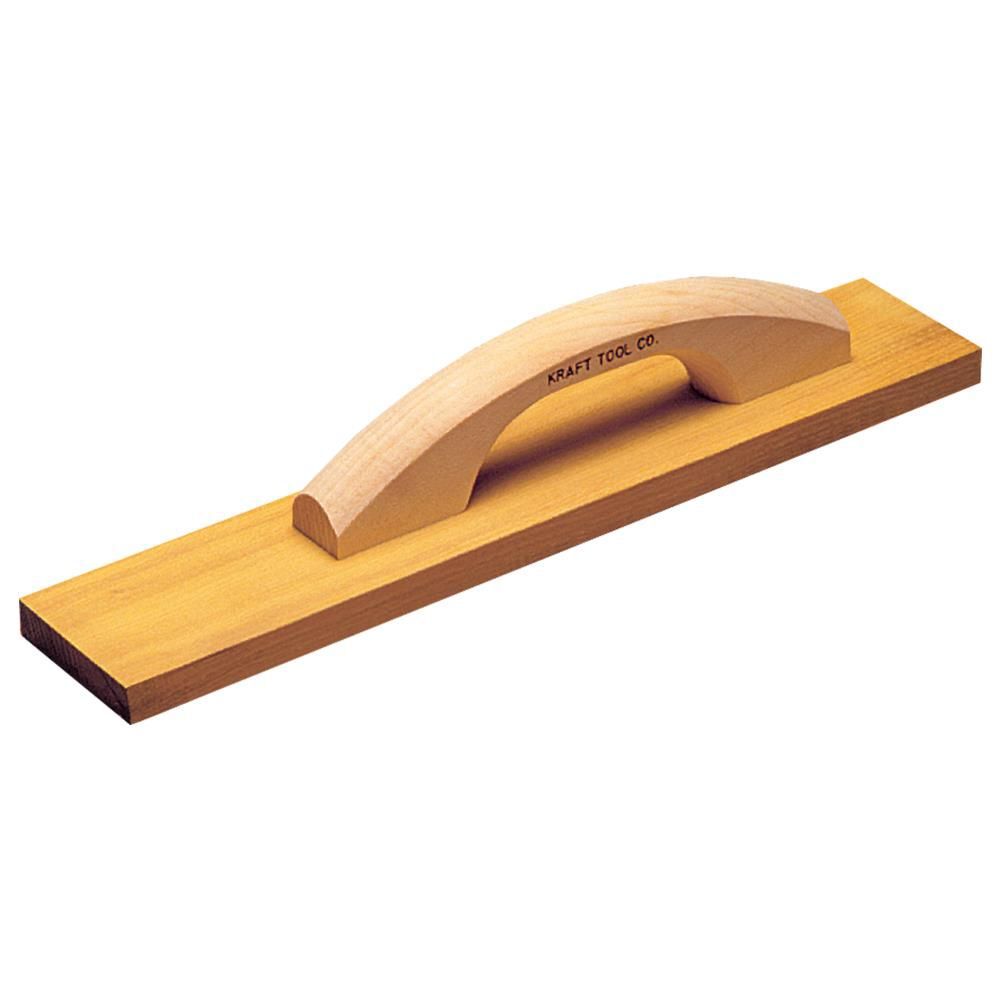 Kraft Tool Co 16 In. x 2-1/4 In. Bodark Wood Hand Float with Wood Handle