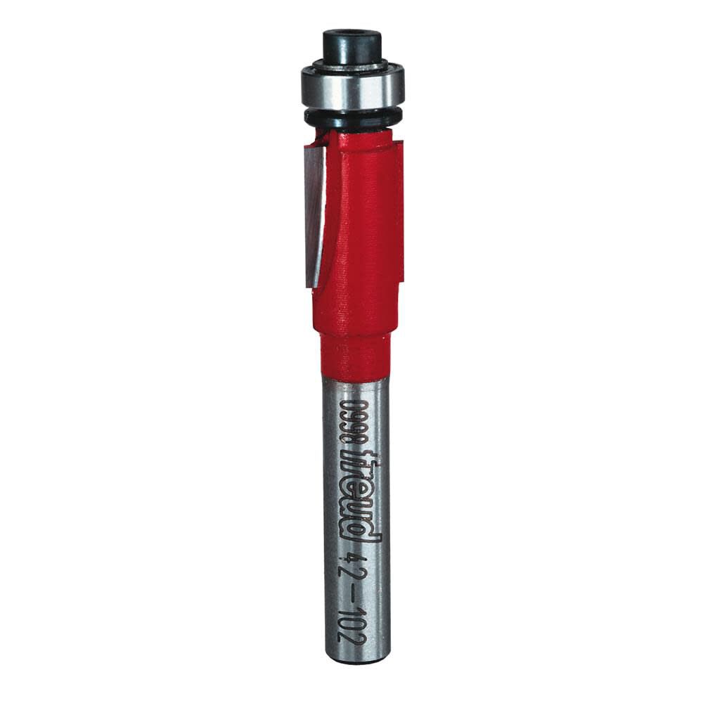 Freud 3/8 In. (Dia.) Bearing Flush Trim Bit with 1/4 In. Shank