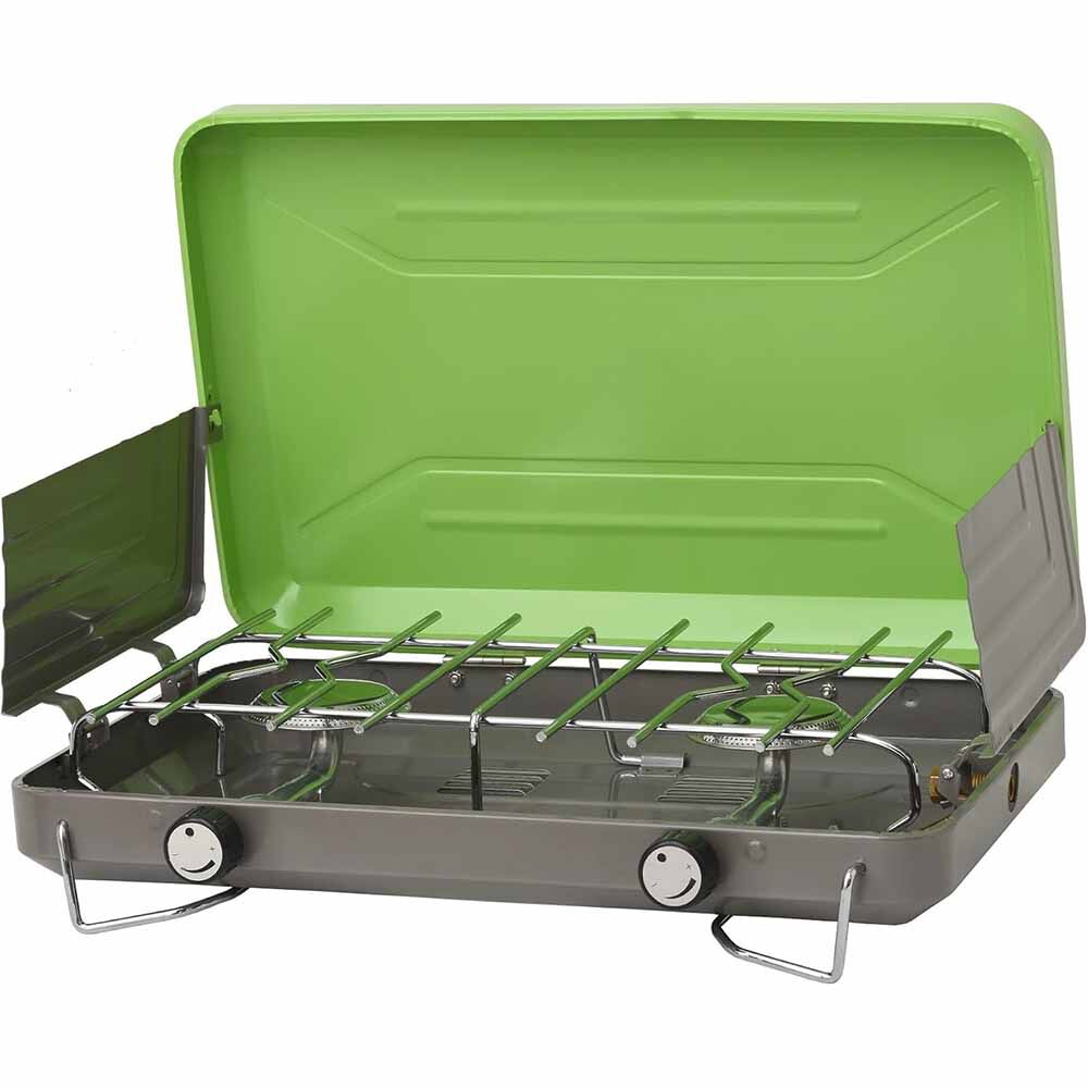 Flame King Classic Camping Stove Grill Portable Propane Gas Light Green