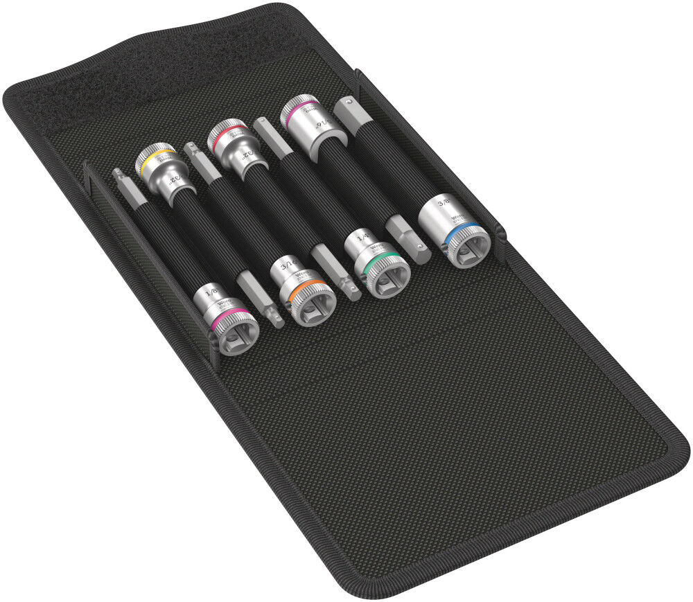 Wera Tools 8740 B HF Imperial 1-3/8 in Drive Zyklop Bit Socket Set 7pc