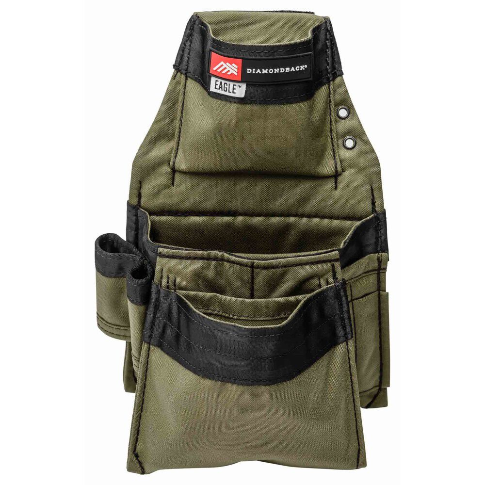 Diamondback Toolbelts Right Side Eagle Non-Dominant Tool Belt Pouch, Ranger Green