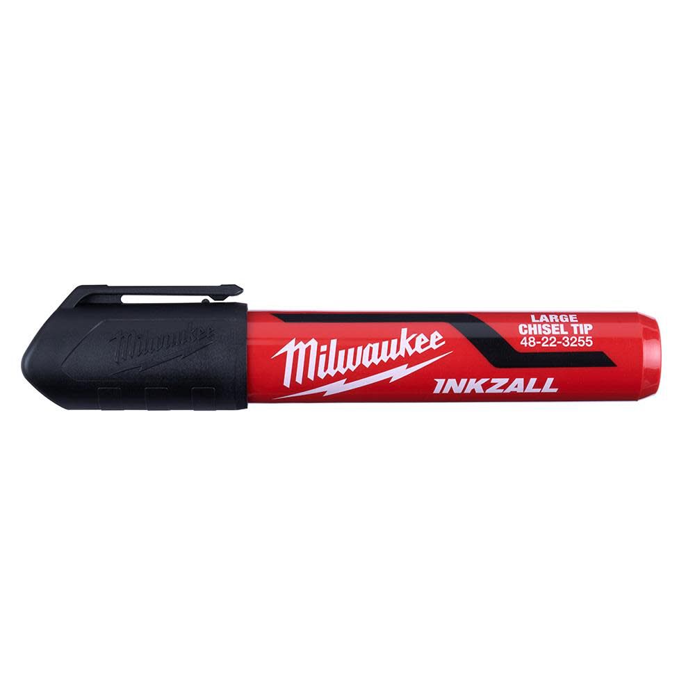 Milwaukee INKZALL Large Chisel Tip Black Marker