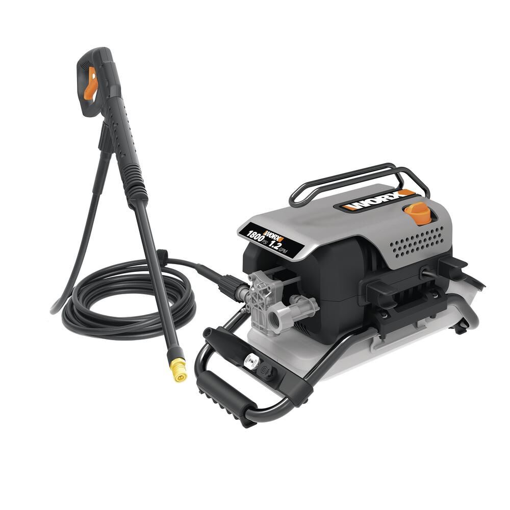 Worx 1800 PSI 1.2 GPM Electric Cold Water Pressure with 3 Spray Nozzles