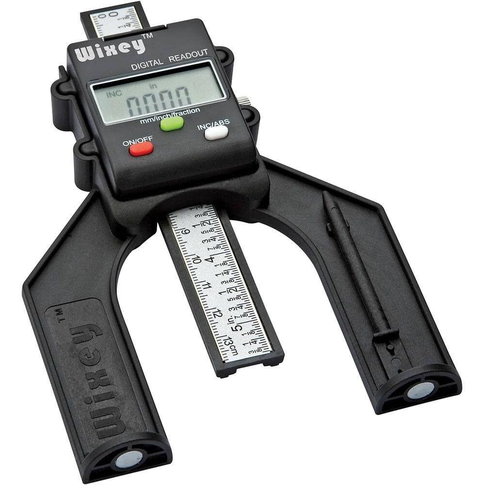 Wixey 3 Inch Battery-Powered Mini Digital Height Gauge with Fractions