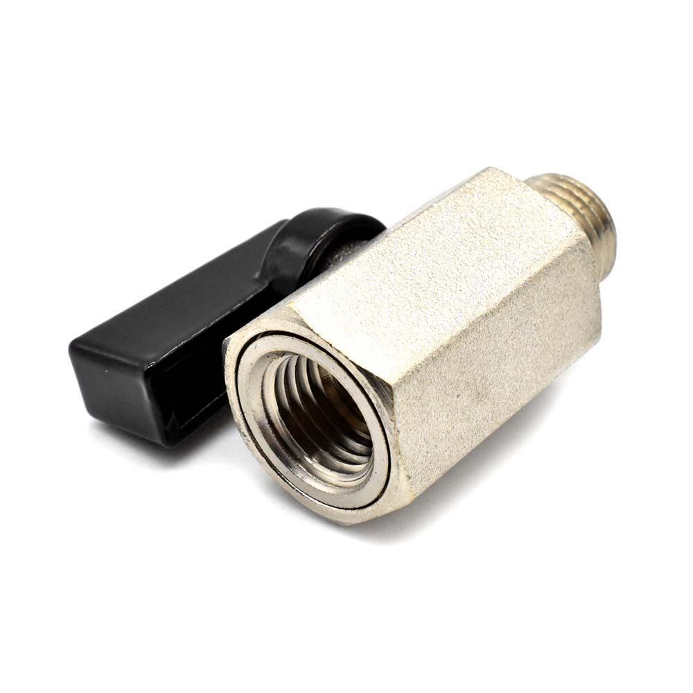 Interstate Pneumatics 1/4 Inch FPT x 1/4 Inch MPT Female Brass 225 PSI Ball Valve